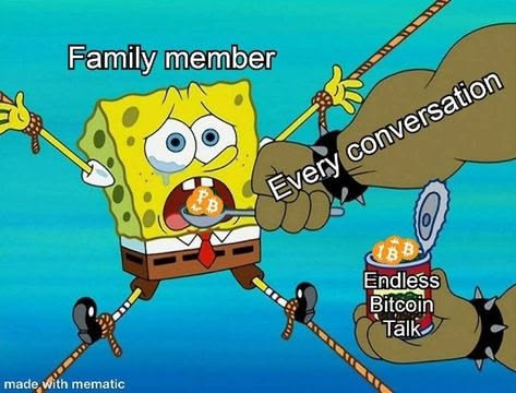 Family can’t stop bitcoin (crypto meme)