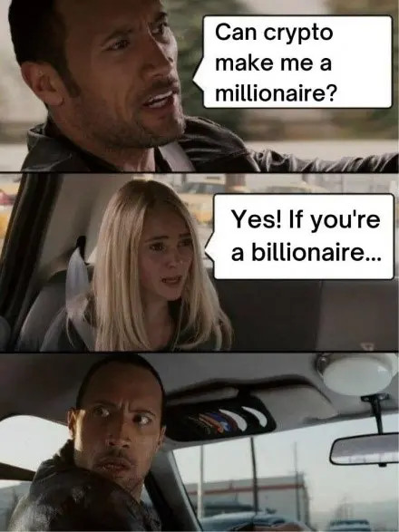 Crypto can definitely make you a millionaire (crypto meme)