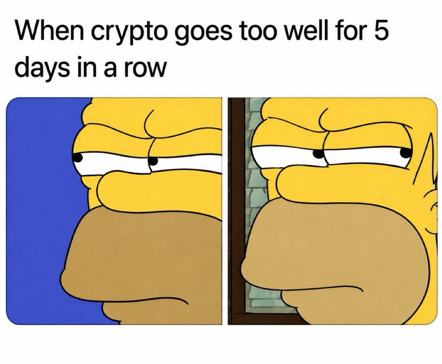 Crypto being a little suspicious (crypto meme)