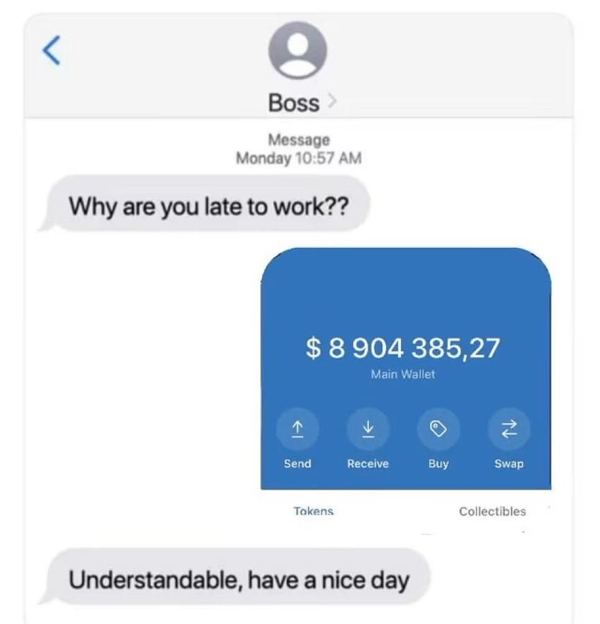 Don’t talk to me (crypto meme)