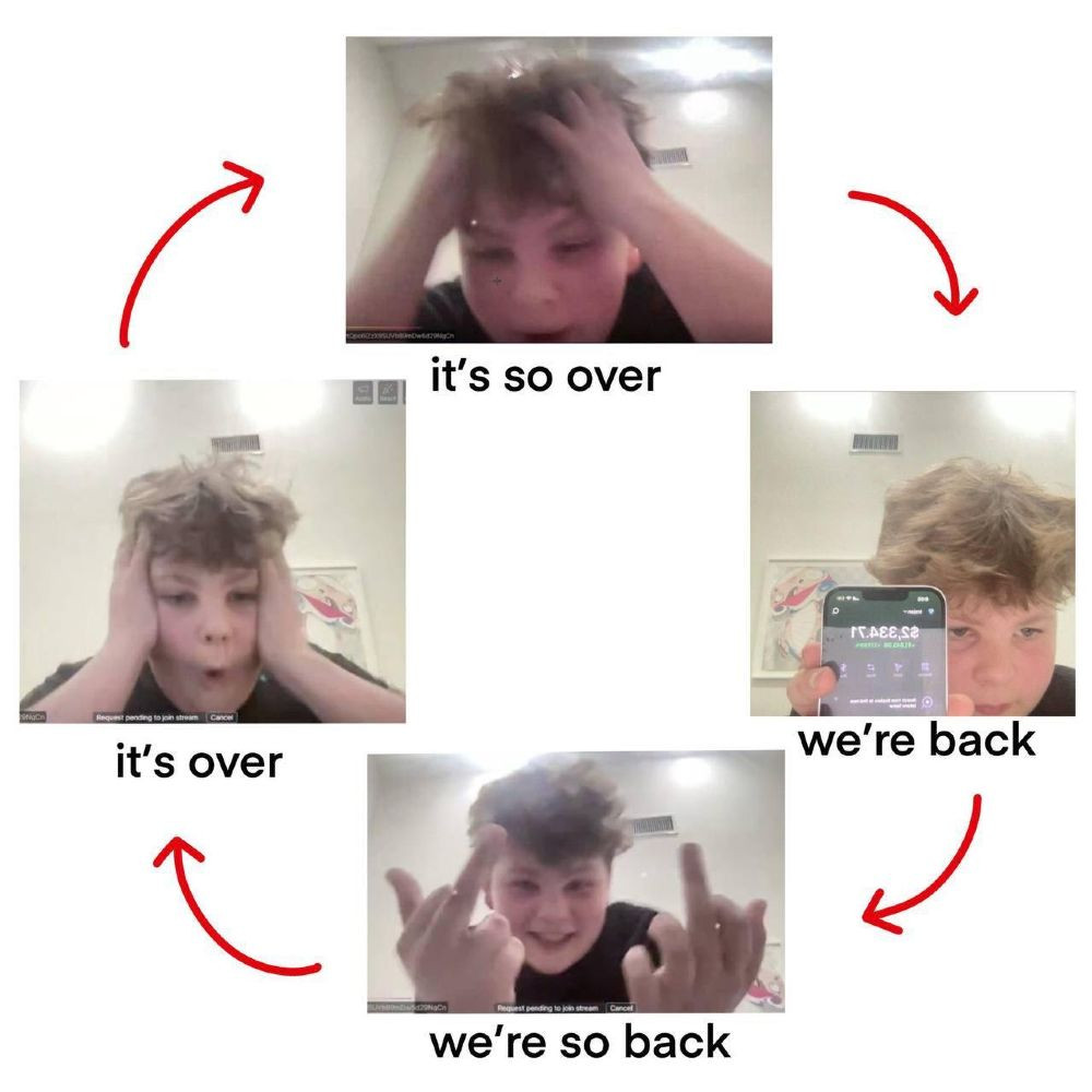 The endless cycle (crypto meme)