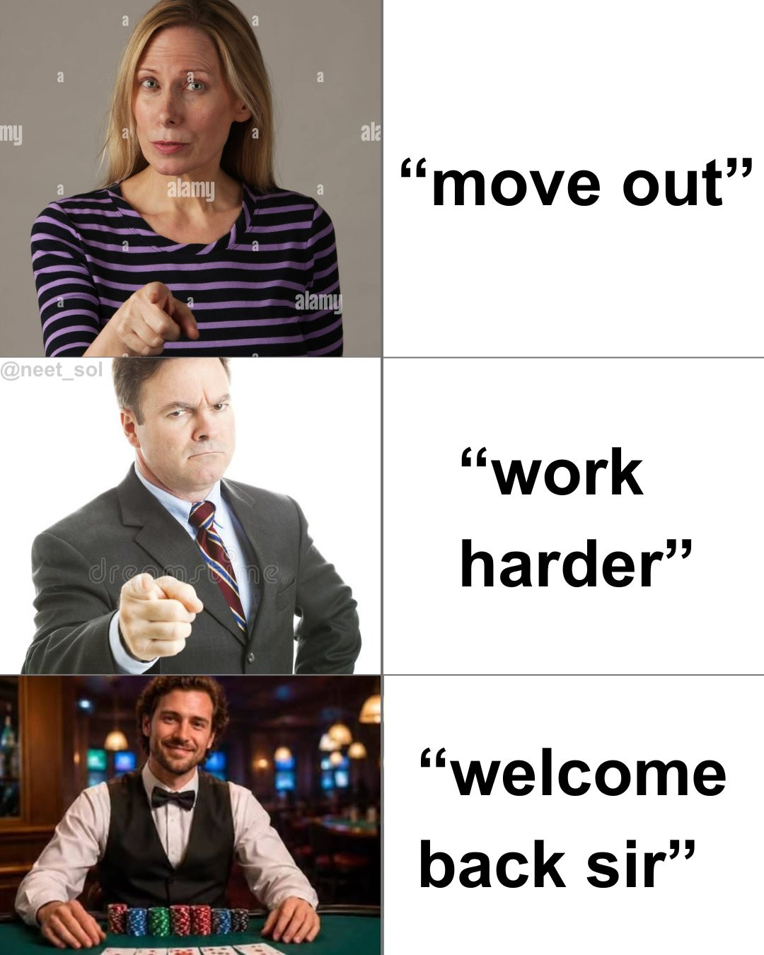 One treats you better than the others (crypto meme)