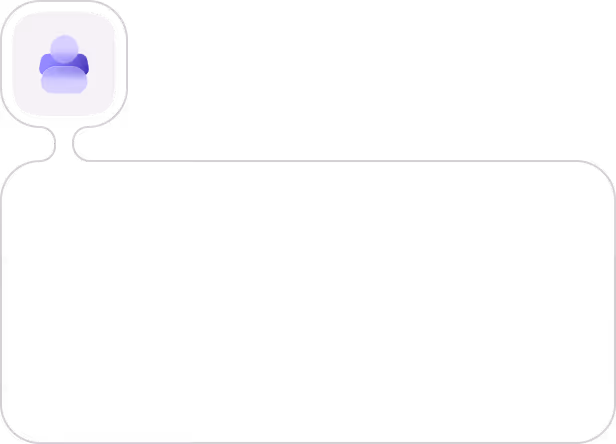 Purple shopping cart icon inside a rounded square chat bubble with a black horizontal background.