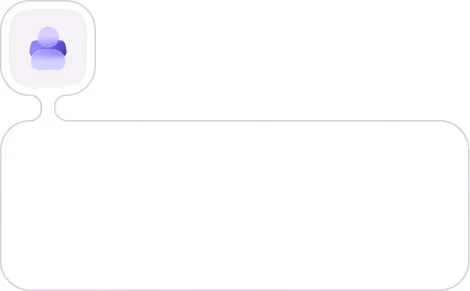 Purple shopping cart icon inside a rounded square chat bubble with a black horizontal background.