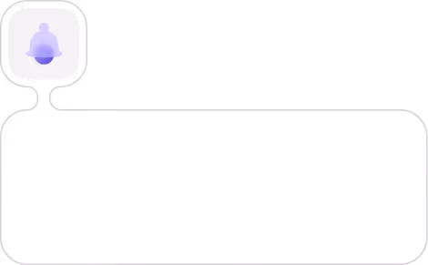 Purple shopping cart icon inside a rounded square chat bubble with a black horizontal background.