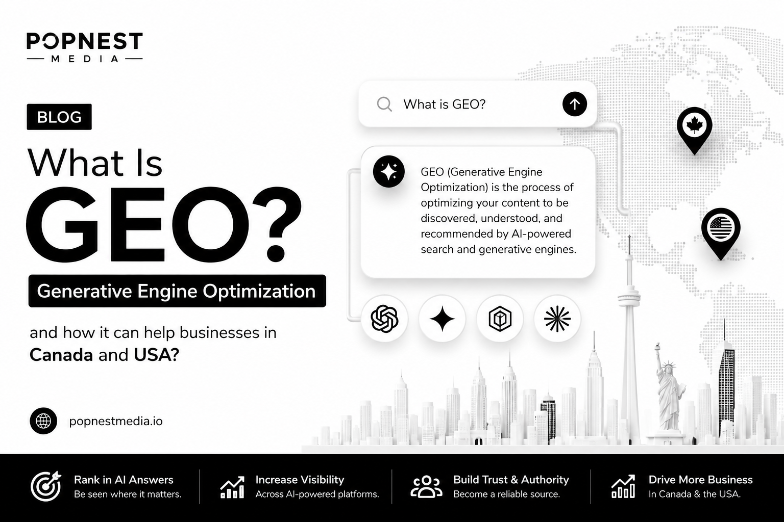 What Is GEO? Generative Engine Optimization and how it can help businesses in Canada and USA?