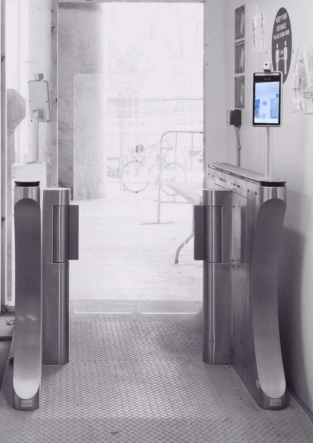 Simpel's site access Flap Gates onsite