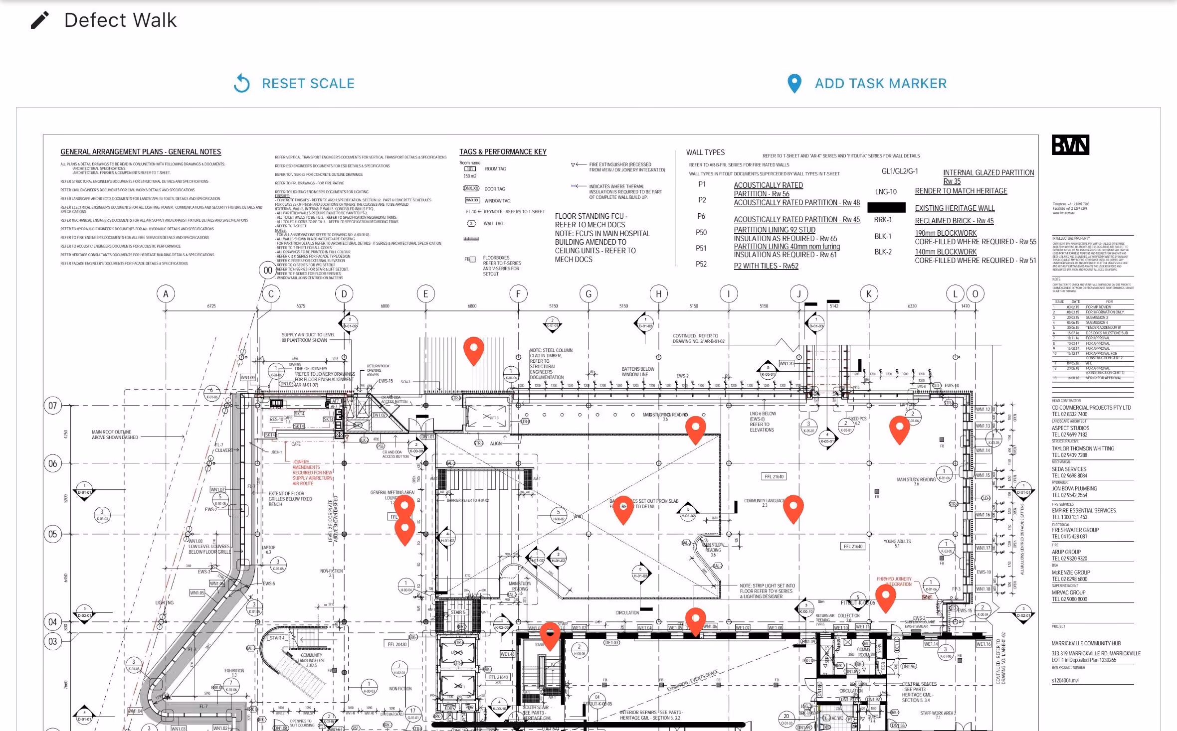 Example of Simpel's QTrack location linked tasks