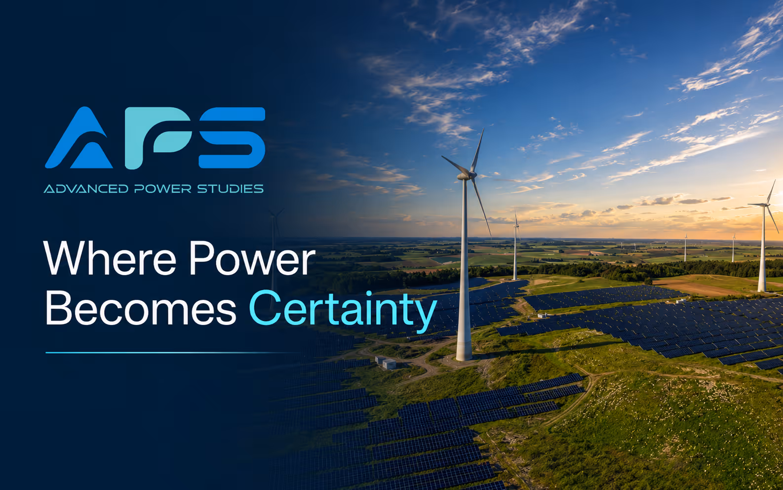 Wind Farm with APS logo
