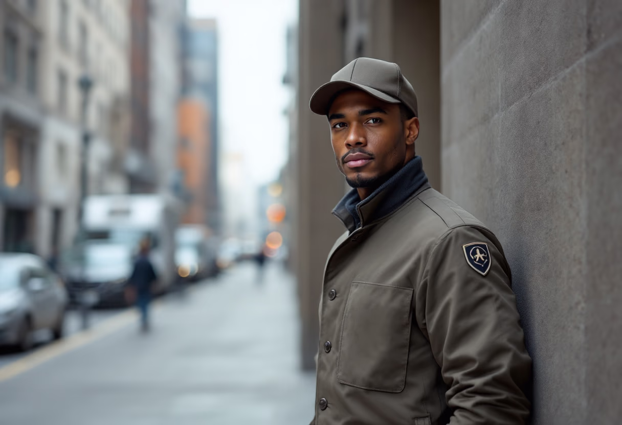 urban courier scene