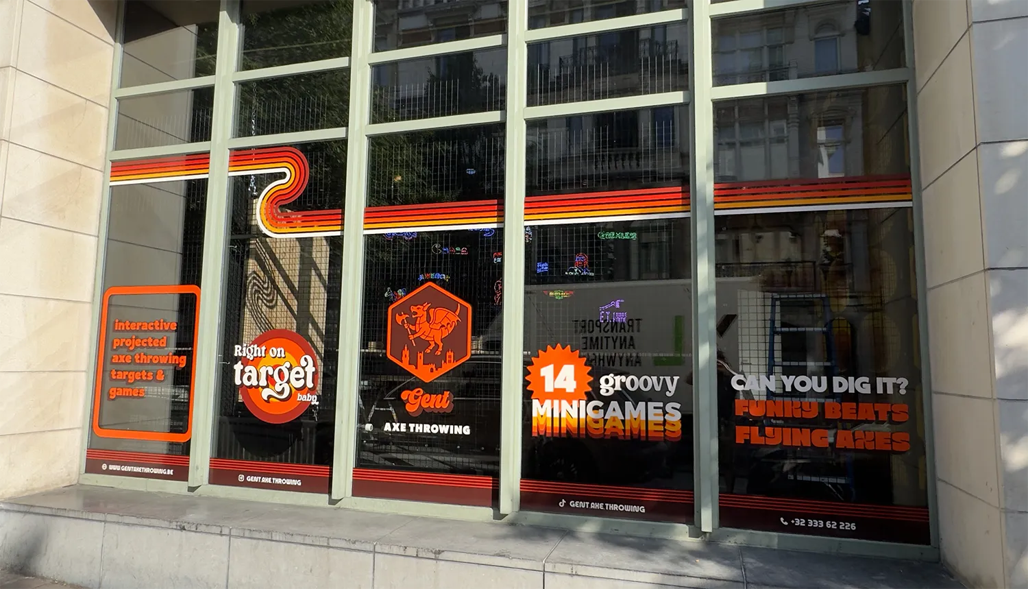 De Gent Axe Throwing locatie in Belfortstraat 5, 9000 Gent