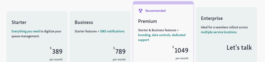 Qminder pricing plan