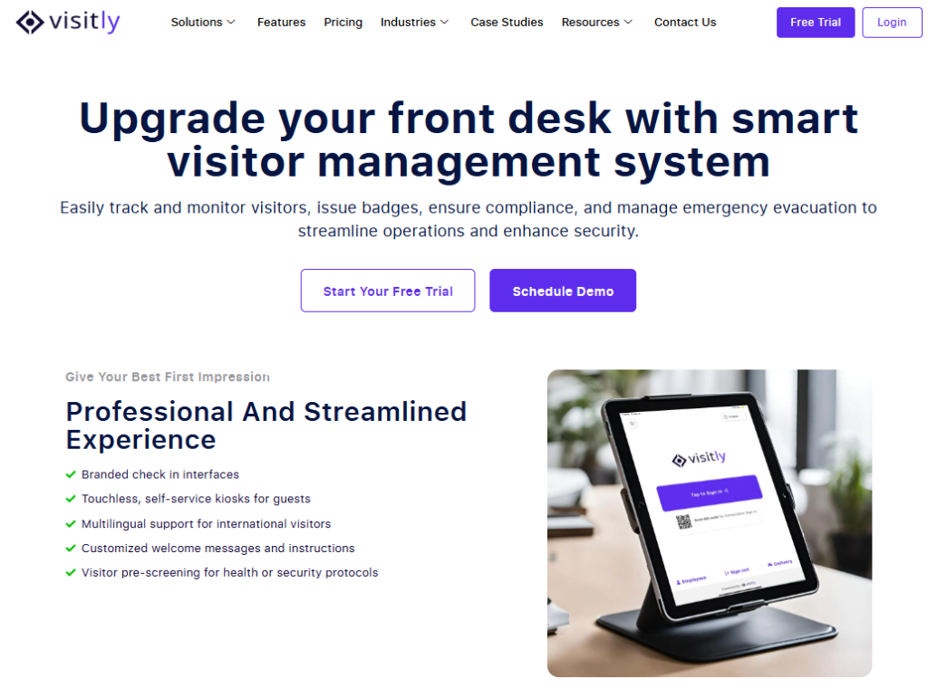Visitor Management system
