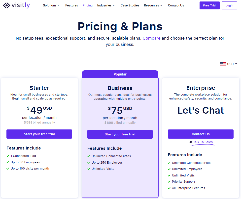 Pricing and Plans details