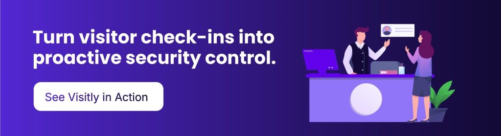 Smart visitor management platform for workplace security and compliance