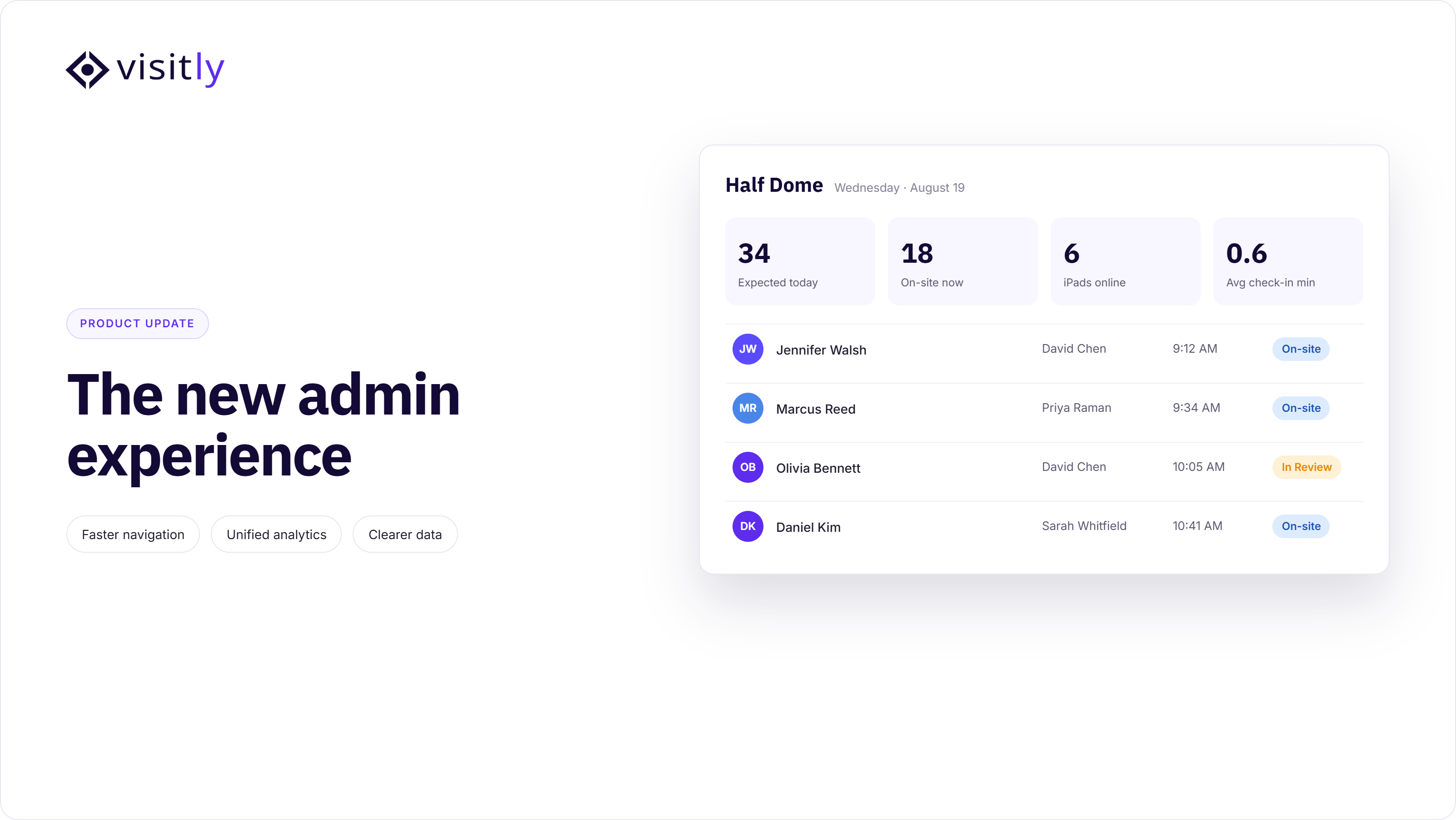 New Admin Experience