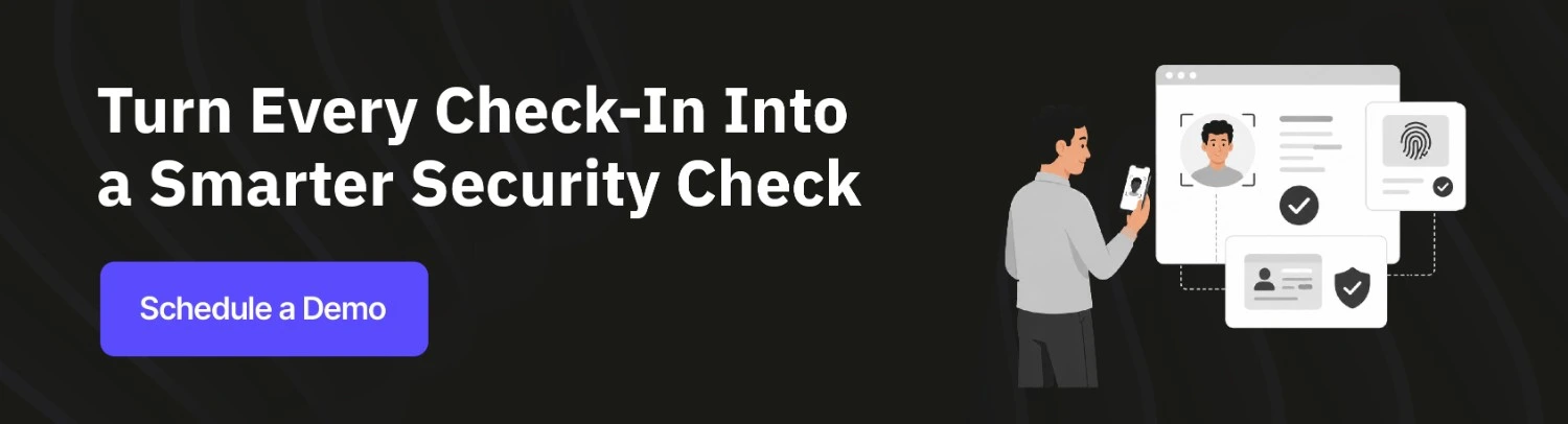 Strengthen visitor screening with identity verification and security workflows