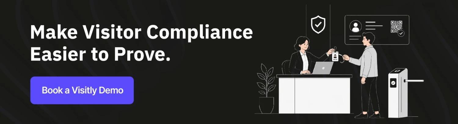 Visitly workplace compliance and visitor audit record capabilities 