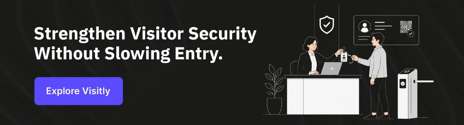 Visitly visitor security system for secure and streamlined visitor access