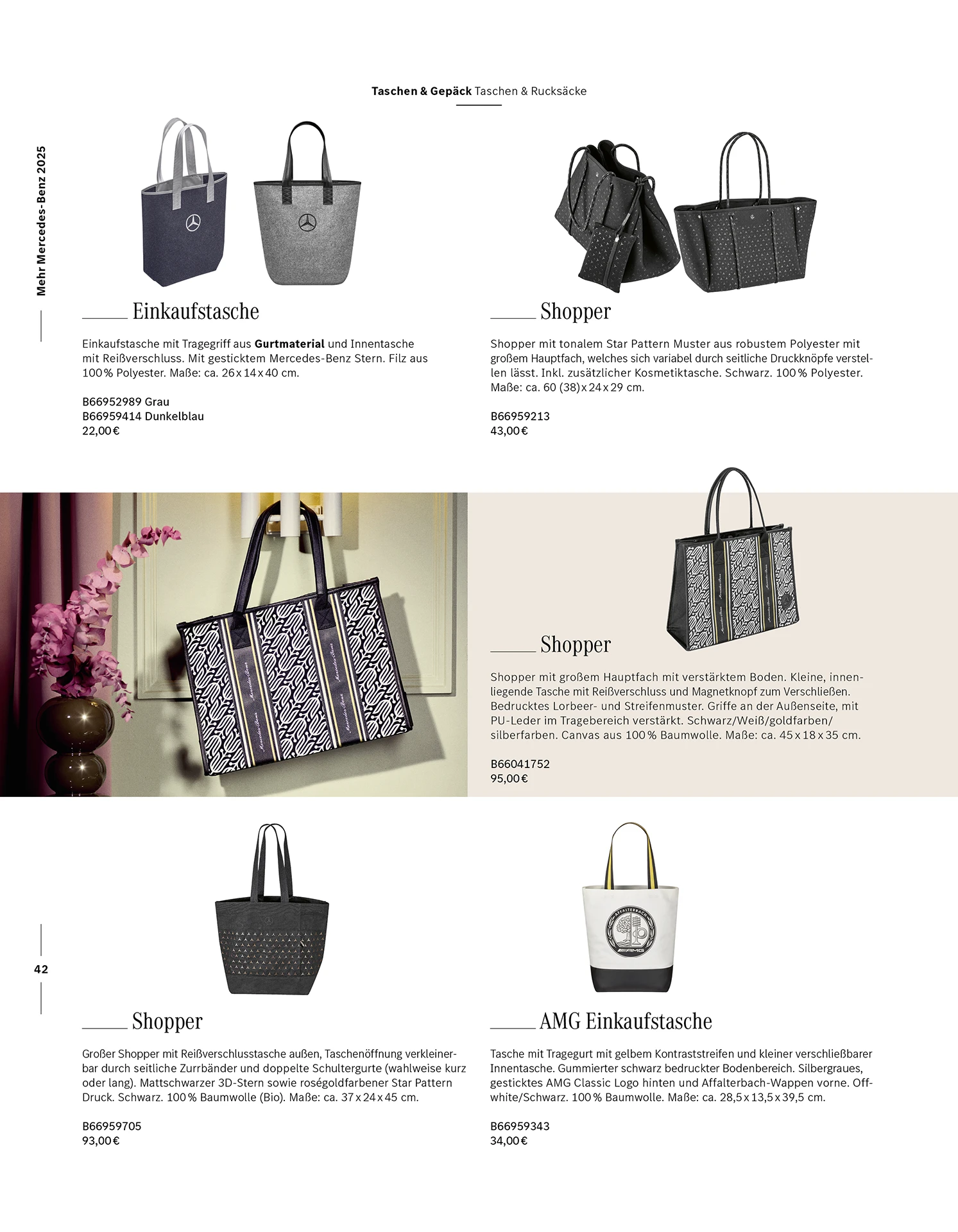 Mercedes-Benz Collection Katalog – Innenseite mit Produktdarstellung