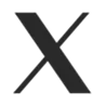 X (Twitter) social media icon