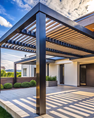 AZ Builders install modern patio