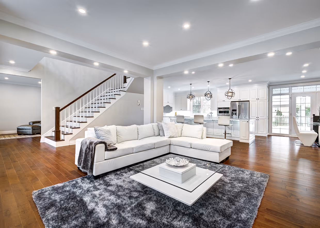 Finish work such as trim work, window casing, millwork, paneling, stairs, baseboards etc.