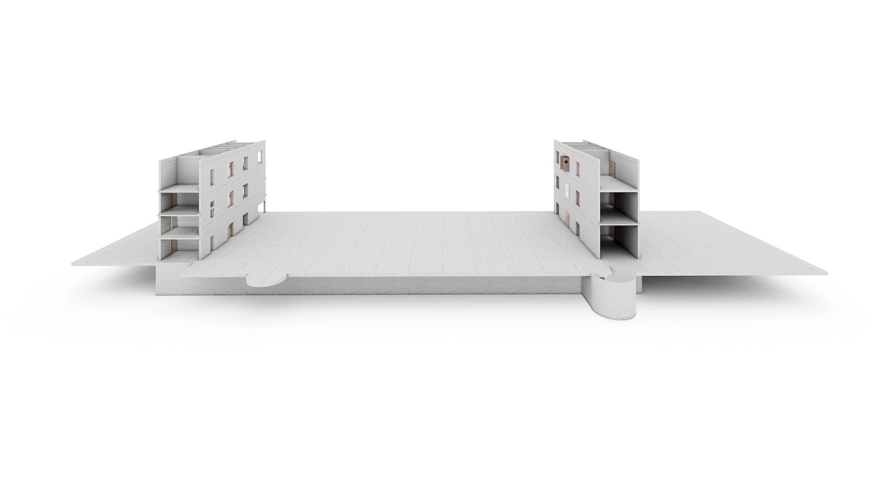 Strukturmodell Betonrohbau