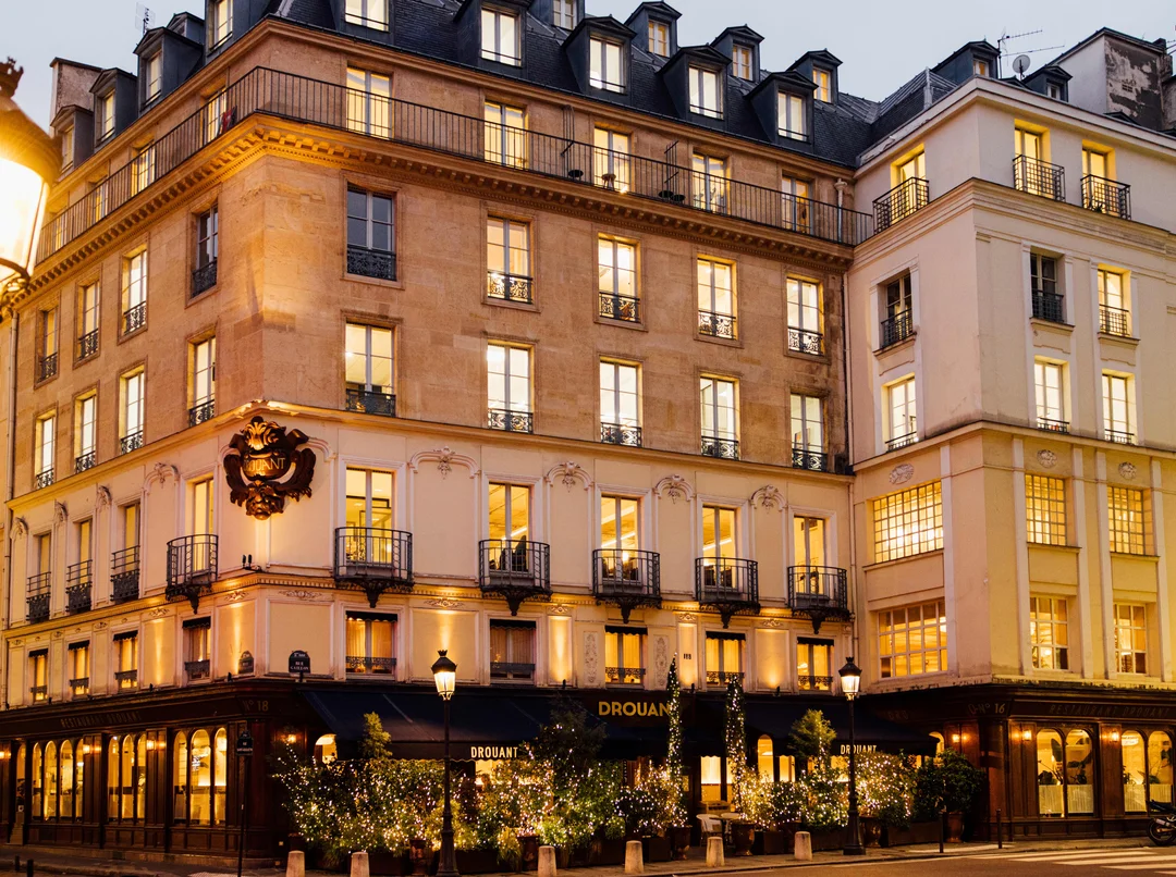 Façade du restaurant Drouant - version mobile