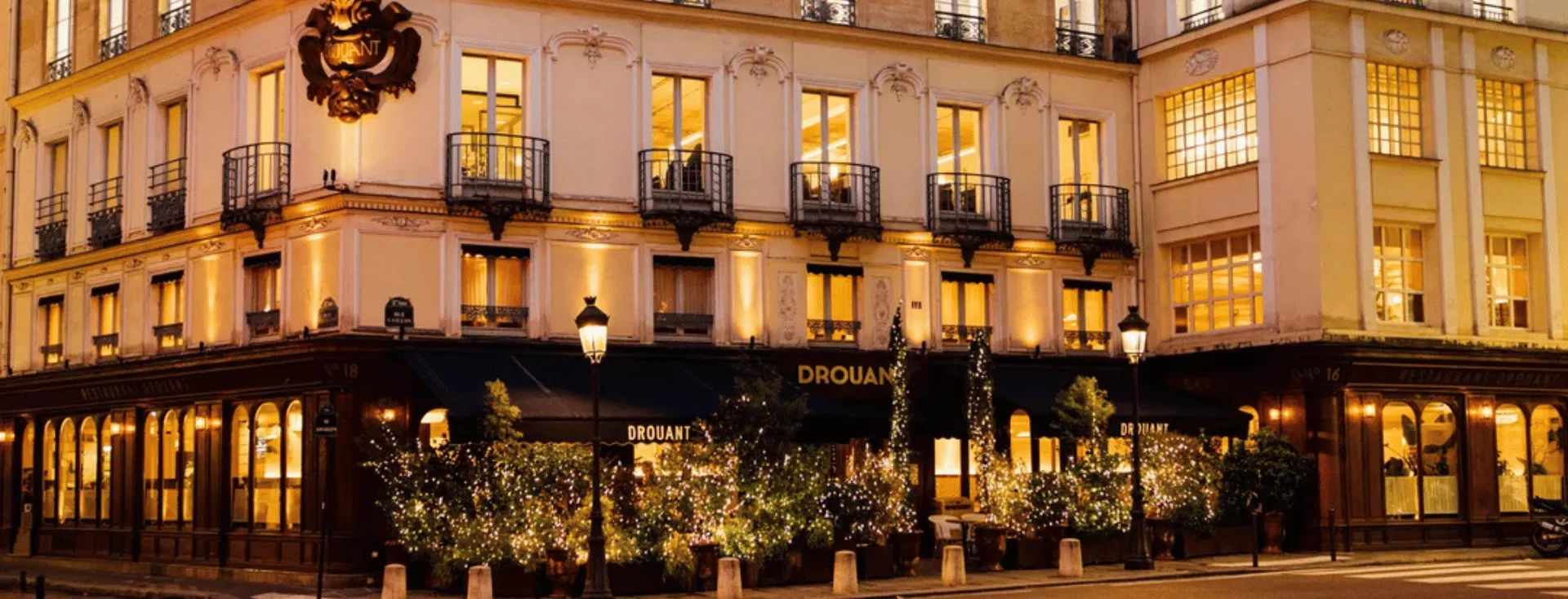 Façade du restaurant Drouant, Place Gaillon Paris 2e