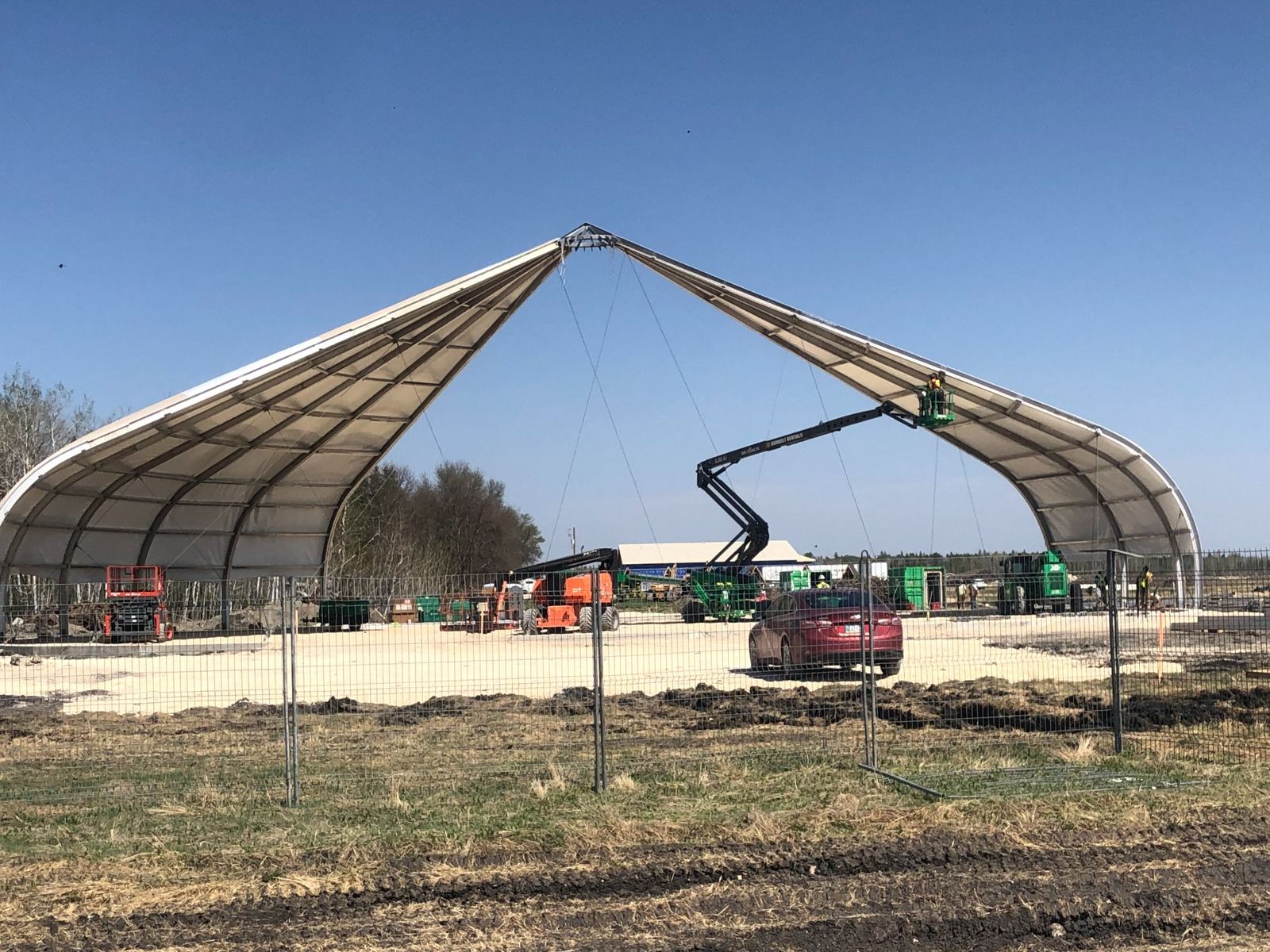 Peguis Sprung Structure Installation