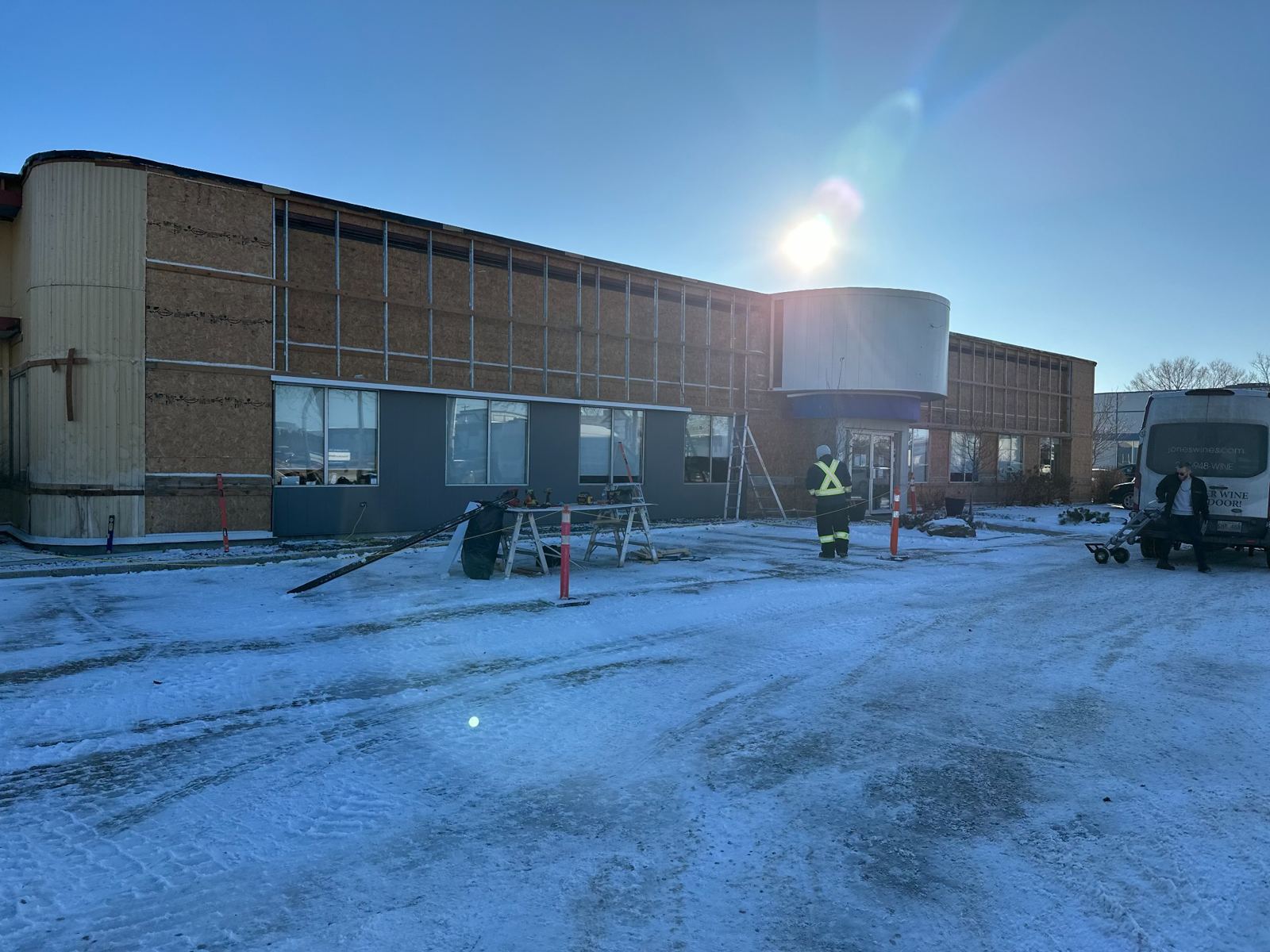 Gallagher Insurance Recladding Before