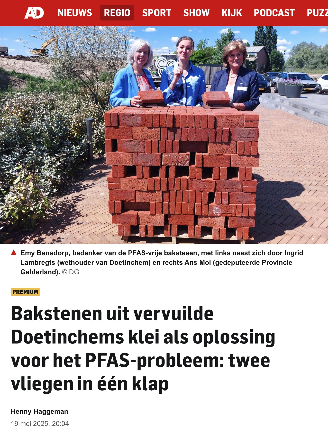 Bakstenen PFAS Claybens