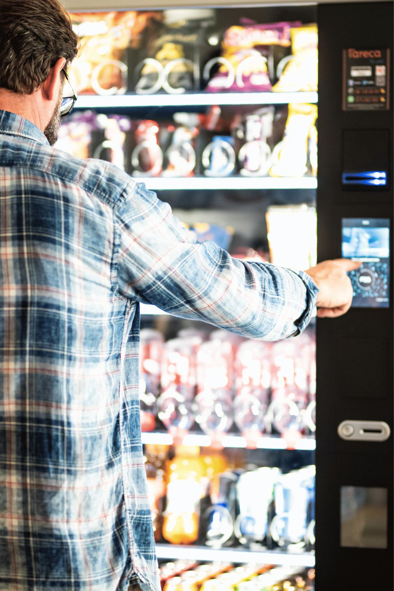 Stacked Vending machine installation in Grand Rapids industrial facility