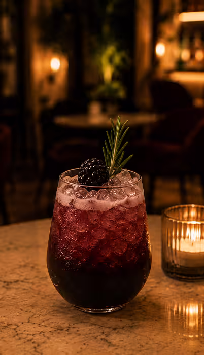 Blackberry Gin Fizz