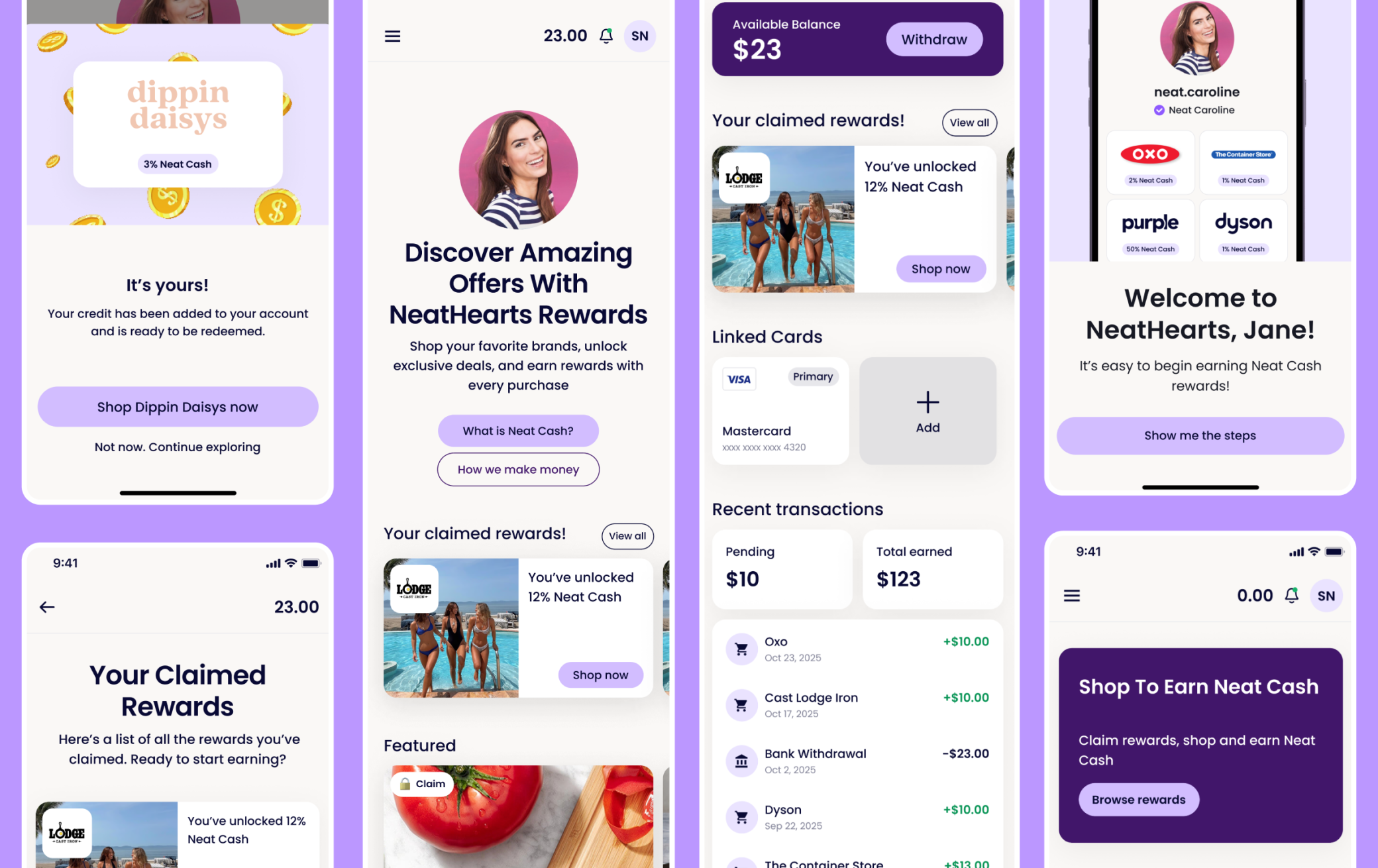 Mobile interfaces created for Attribe to provide a consistent user experience across devices.