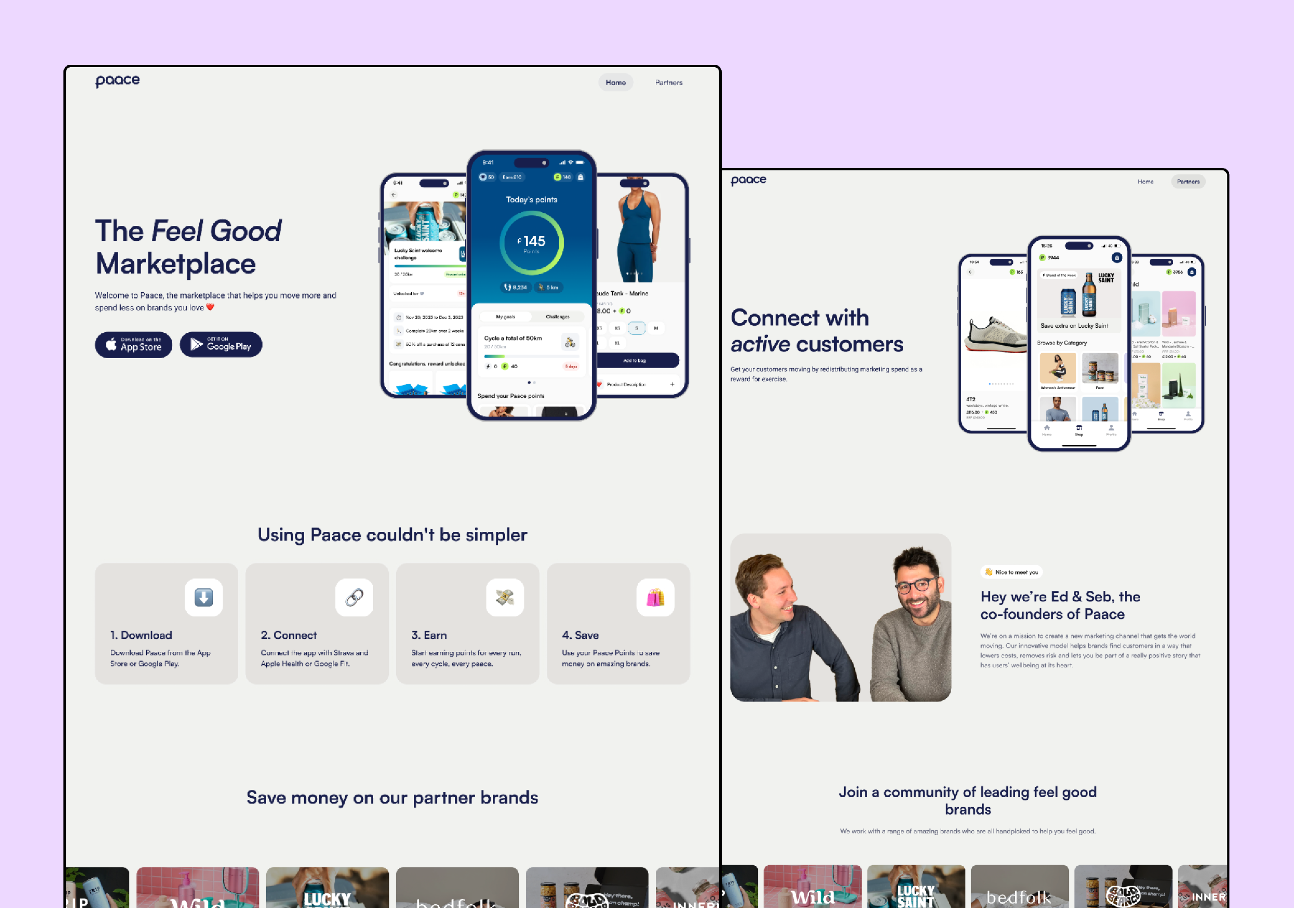 High-fidelity website pages created for Paace to deliver a consistent and engaging user experience.