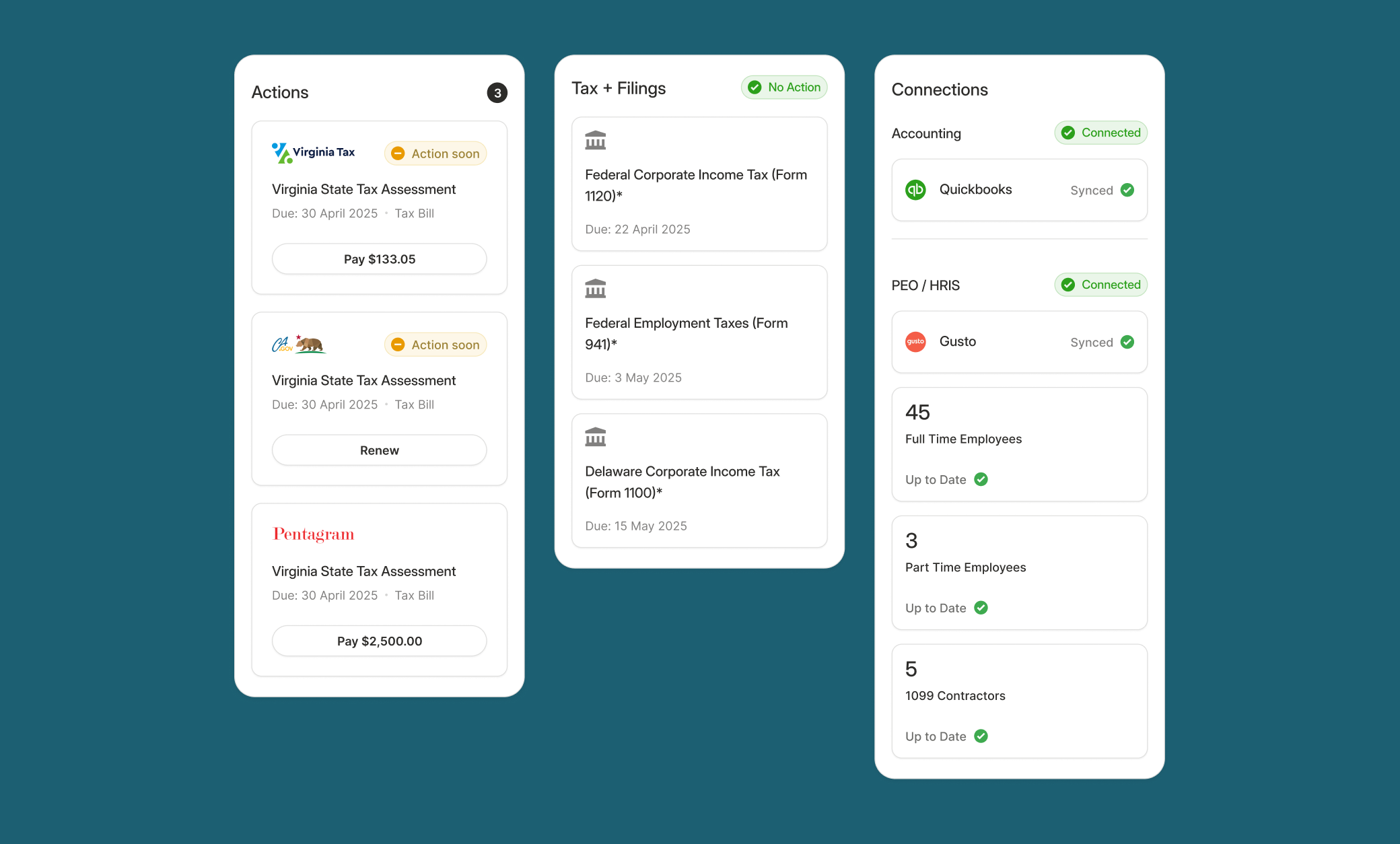 UI components and design system created for Vera to ensure consistency across the platform experience.