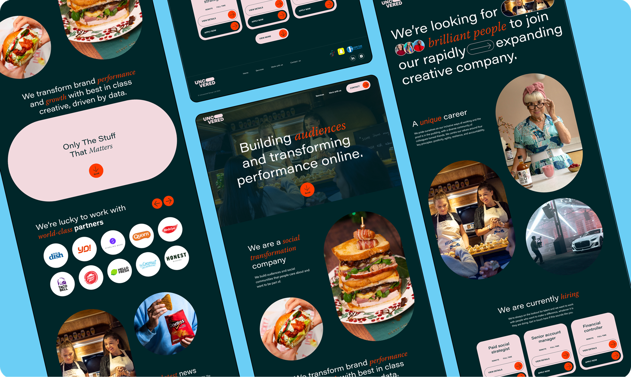 High-fidelity website designs created for Uncovered Group to deliver a polished and engaging digital experience.