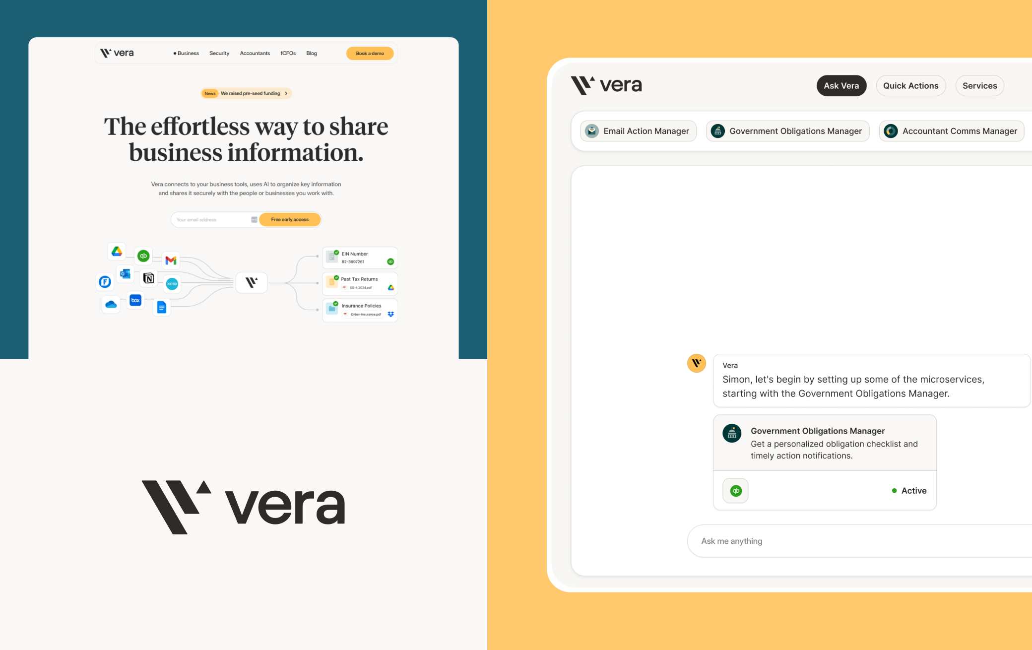 AI assistant interface created for HireVera