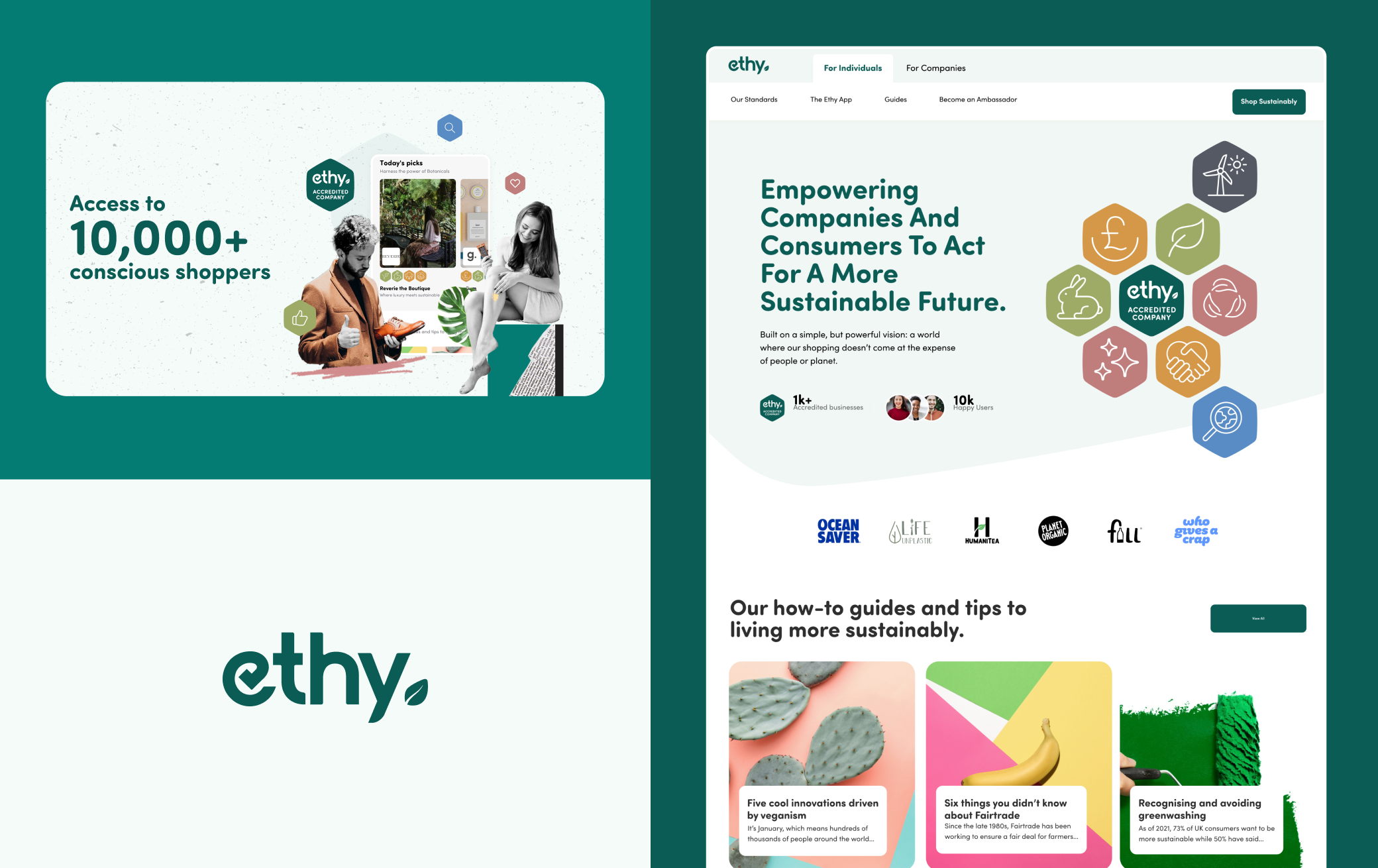 Access to  10,000+ conscious shoppers