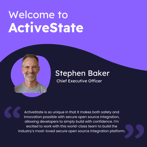 Welcome to ActiveState, Stephen Baker!