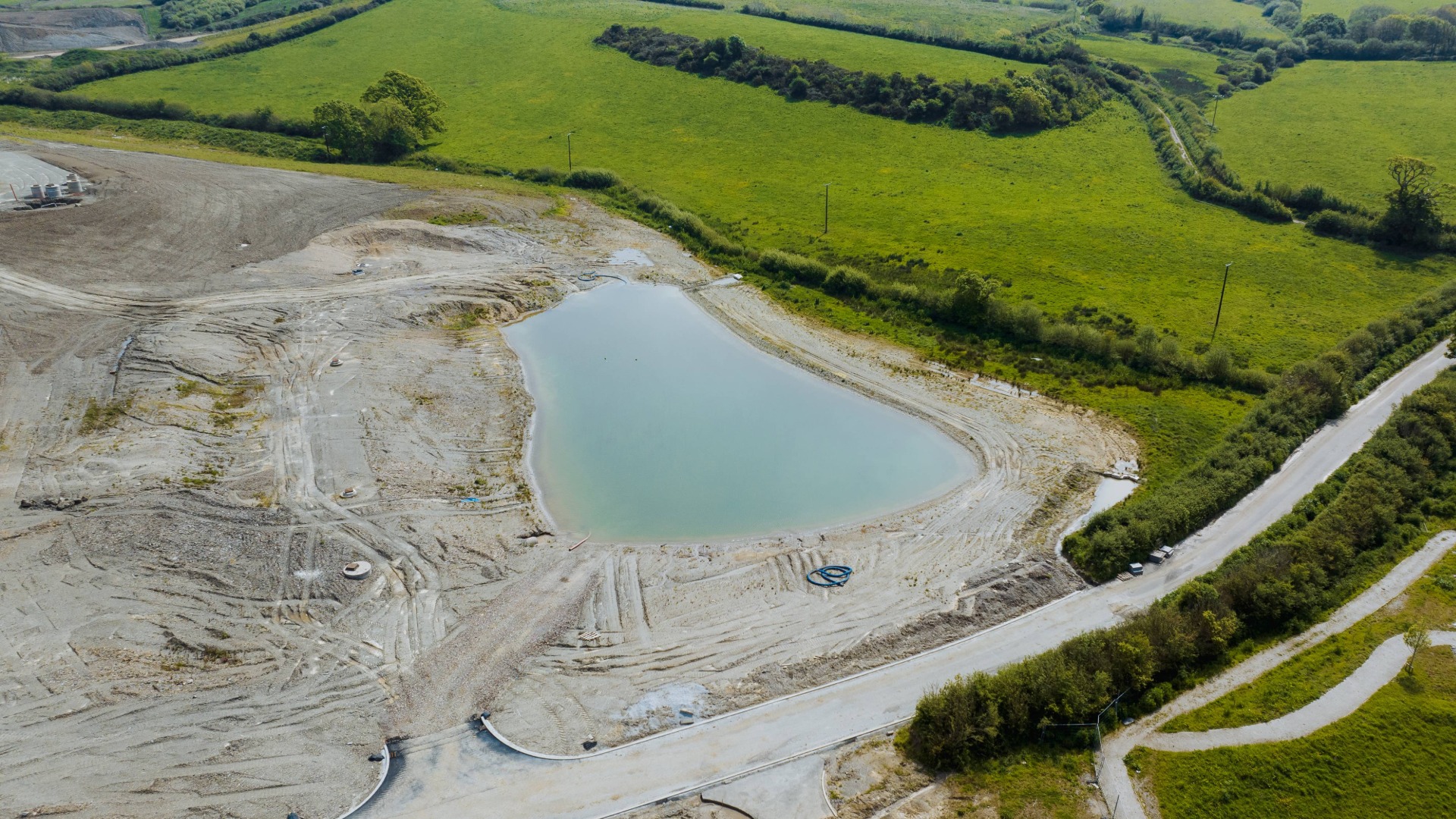 Another attenuation pond installed at Sherford