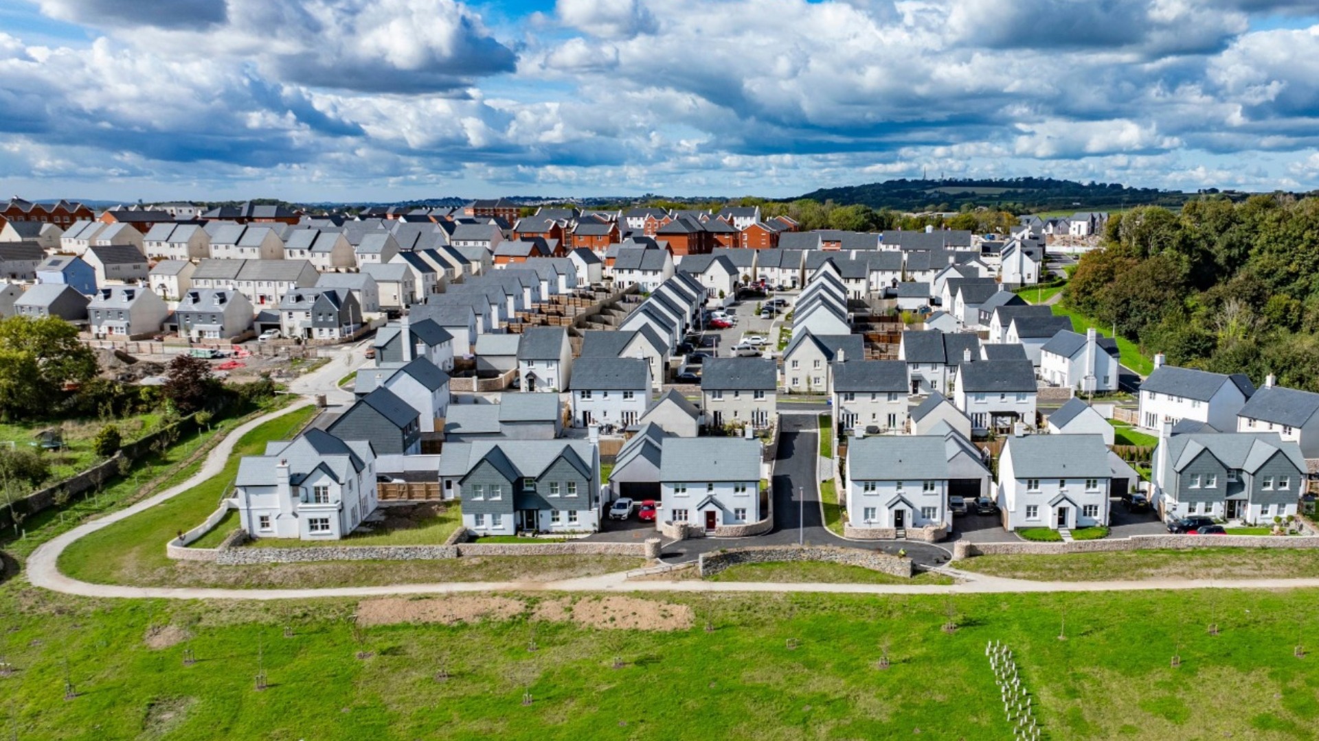 Image of completed homes at Sherford