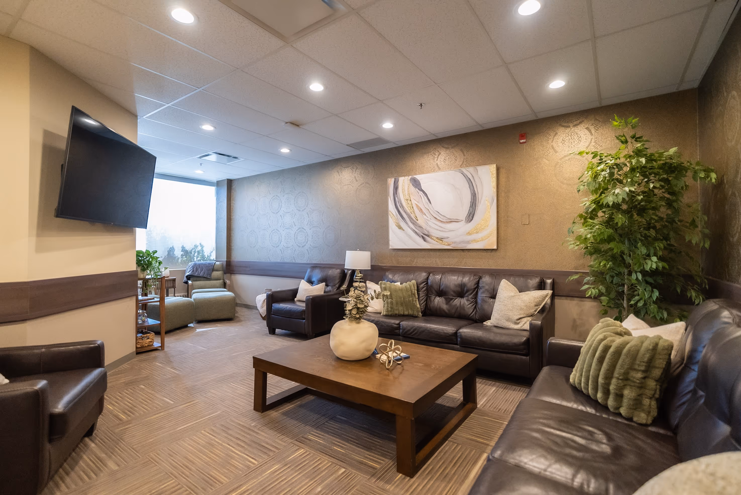 Bright, welcoming interior at the Steve Bureau OMS clinic