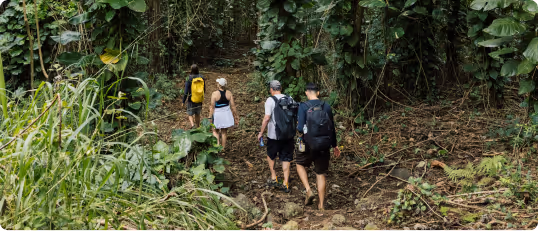 Gear and packing items recommended for Outfitters Kauai adventure tours.