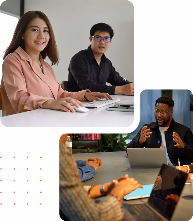 Student consulting with each other