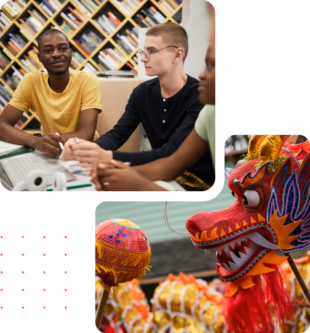 Student consulting with each other
