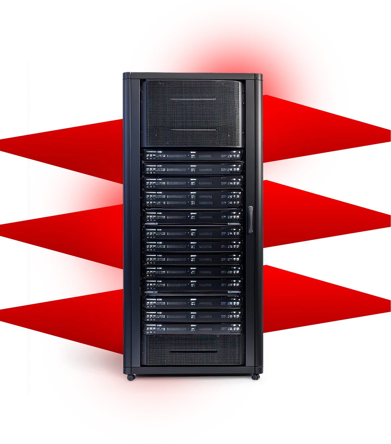 Rack de servidores em data center