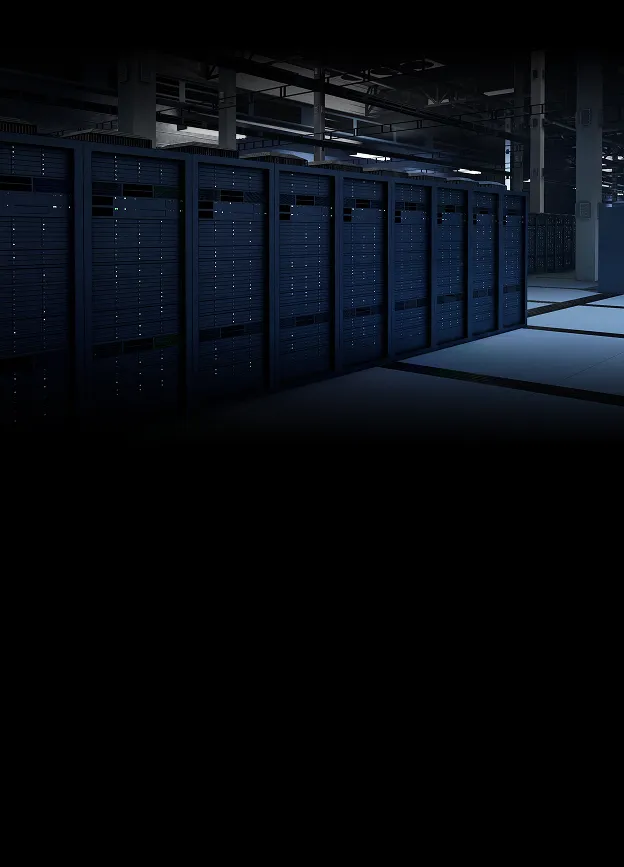 Fileiras de racks de servidores e corredores climatizados em data center Tier III da EVEO Cloud 02
